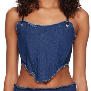Blue Ruta Denim Tank Top by Binya